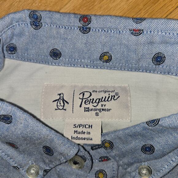 An Original Penguin by Munsingwear button down sz S blue - Picture 4 of 7
